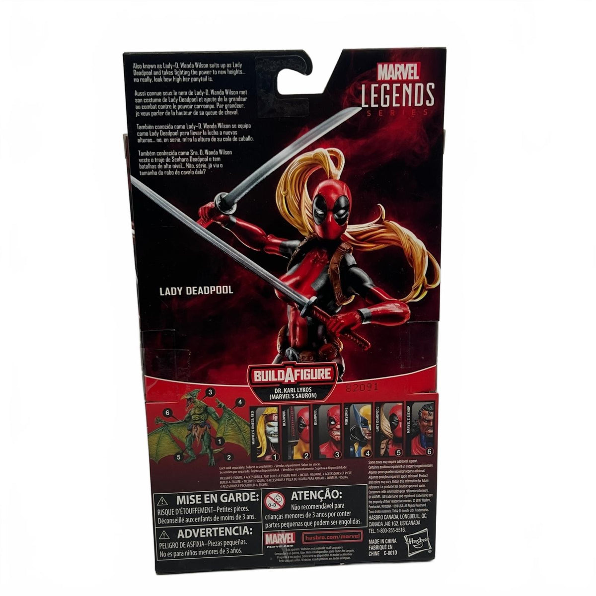 Marvel Legends Lady Deadpool (Sauron BAF) 6” Action Figure