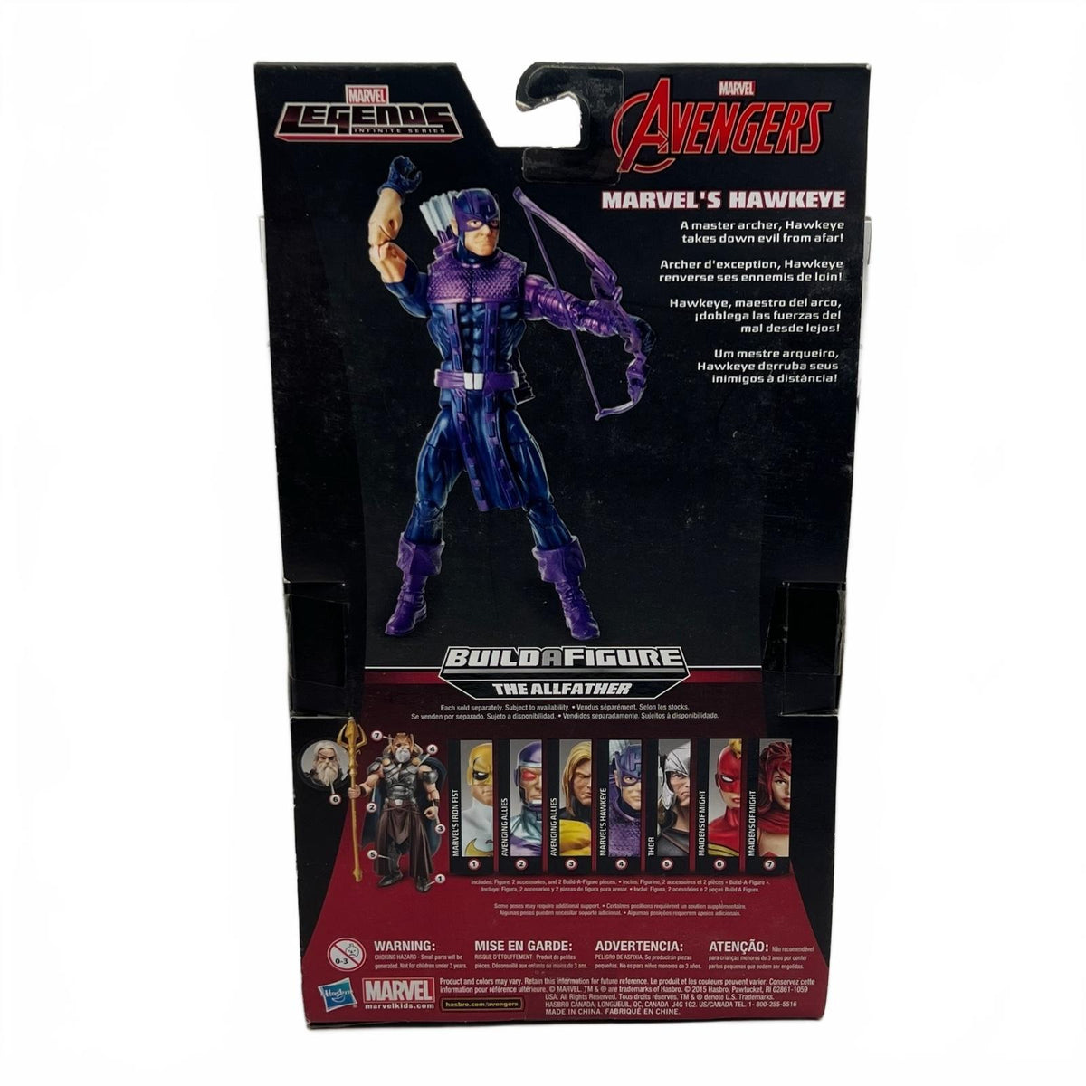 Marvel Legends Hawkeye (Allfather BAF) 6” Action Figure