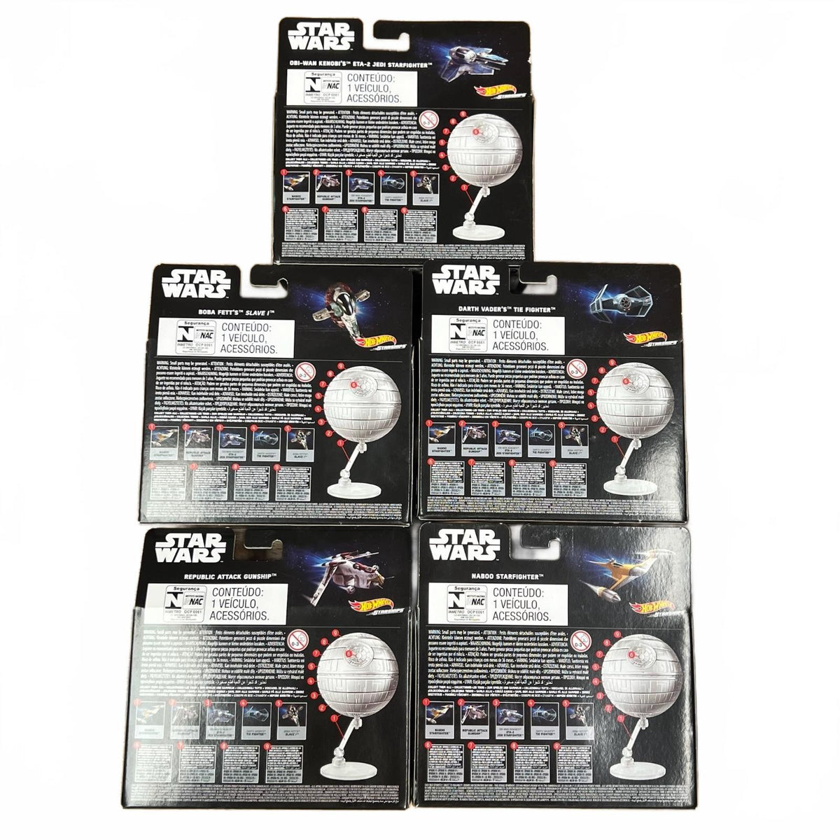 Star Wars Hot Wheels Lot of 5 (Death Star BAF)
