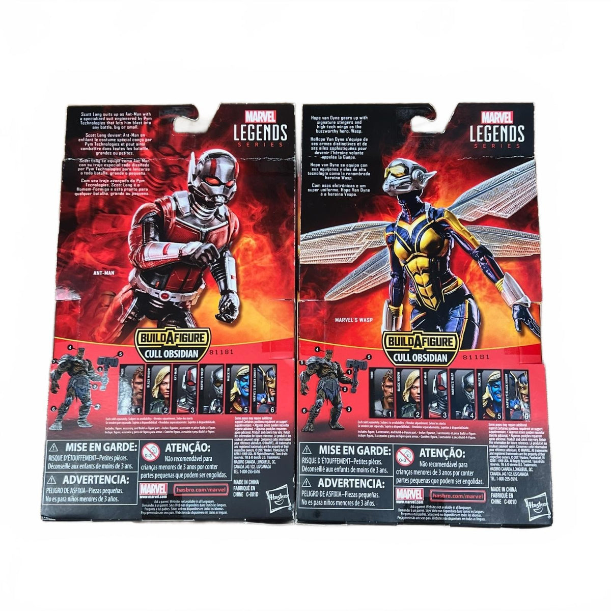 Marvel Legends Ant-Man and Wasp (Cull Obsidian BAF) 6”  Action Figure