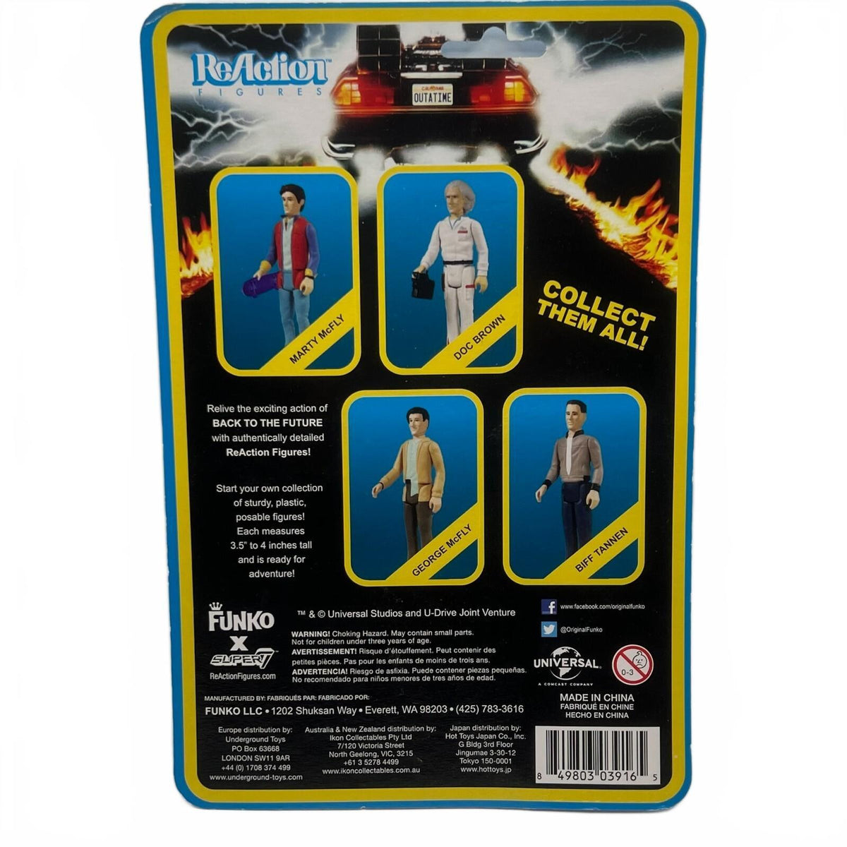Funko ReAction Back to the Future Doc Brown 3.75" Action Figure