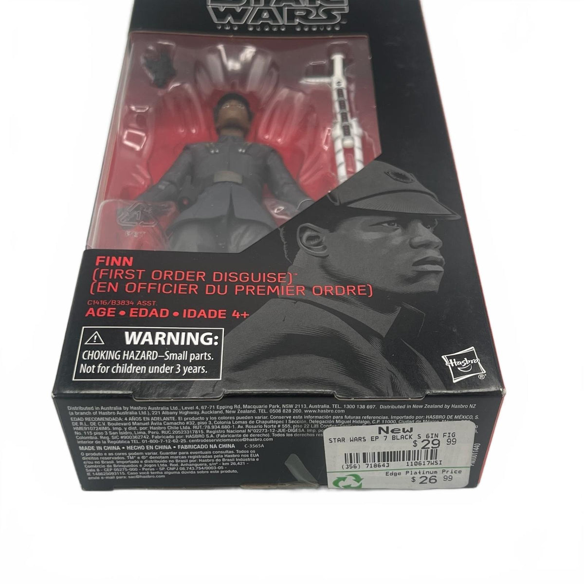 Star Wars Black Series Finn (First Order Disguise) 6” Action Figure #51