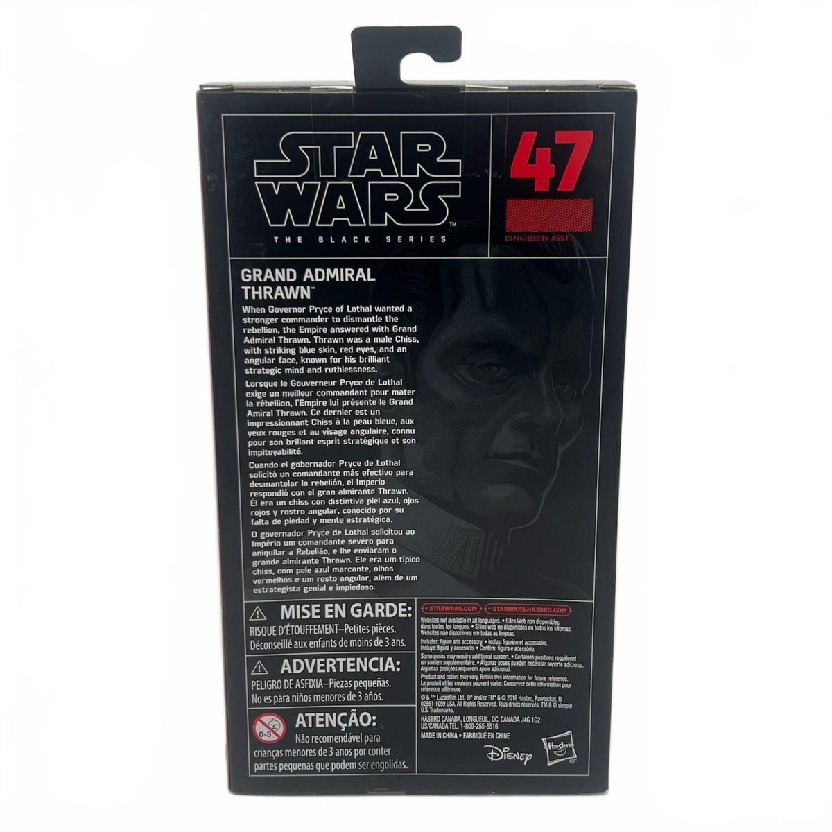 Star Wars Black Series Grand Admiral Thrawn 6” Action Figure #47