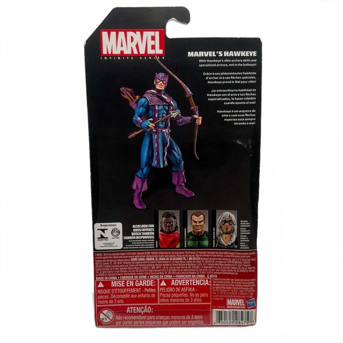 Hasbro Marvel Infinite Series Hawkeye 3.75” Action Figure