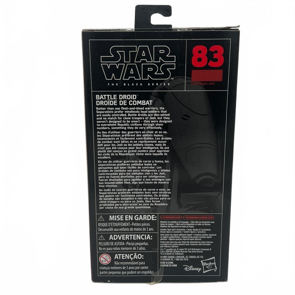 Star Wars Black Series #83 Battle Droid 6” Action Figure