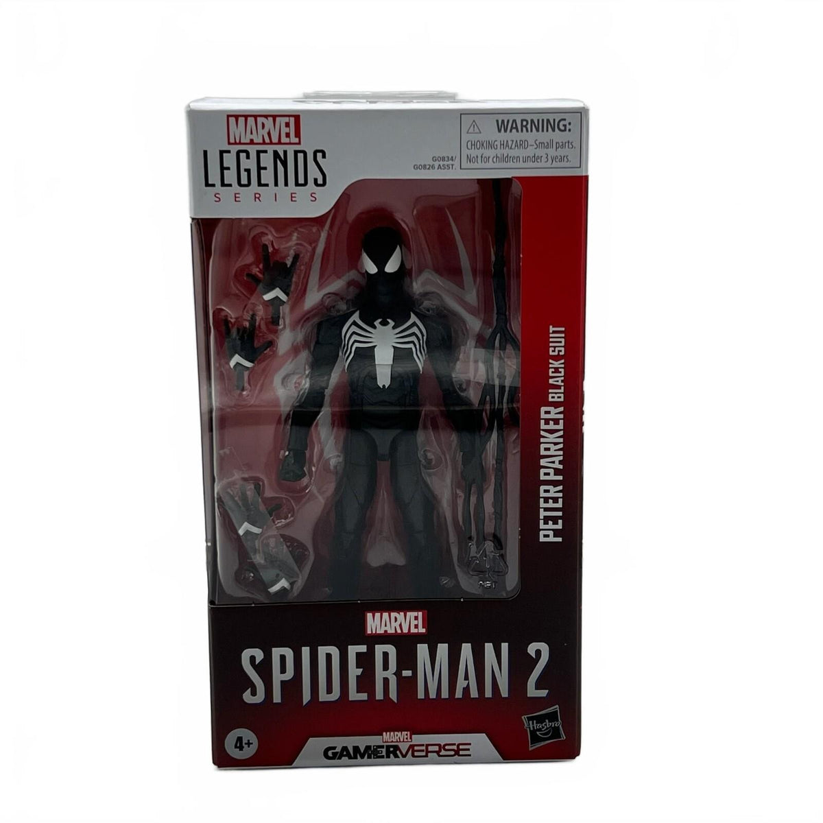 Marvel Legends Spider-Man PS5 Peter Parker Symbiote Black Suit 6” Action Figure