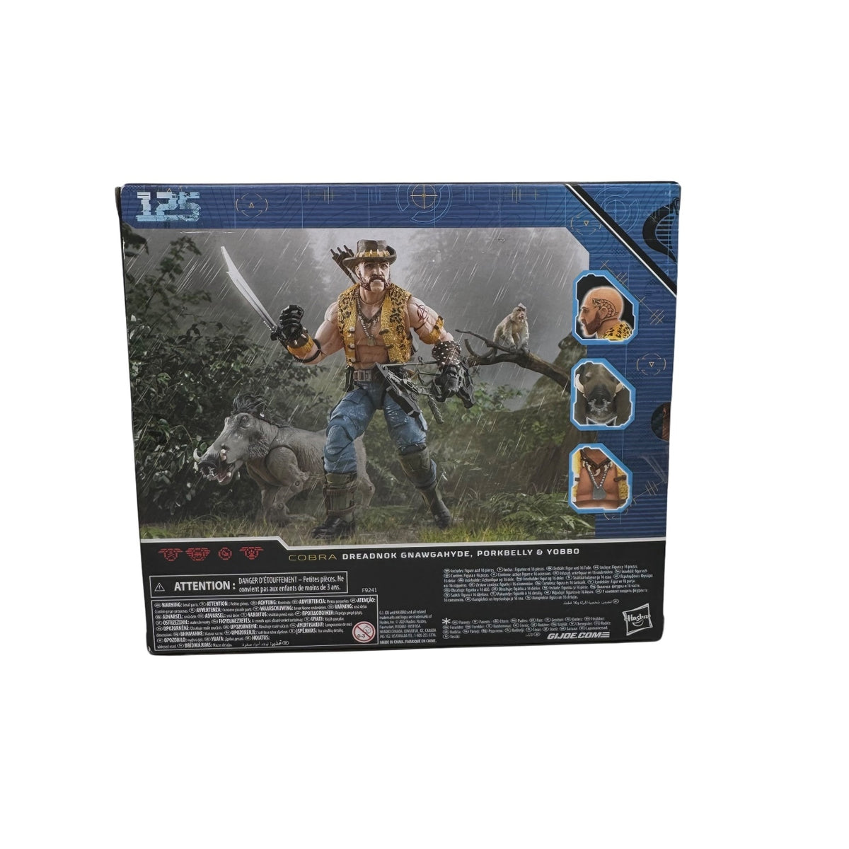 GI Joe Classified Dreadnok Gnawgahyde, Porkbelly & Yobbo #125 Action Figure