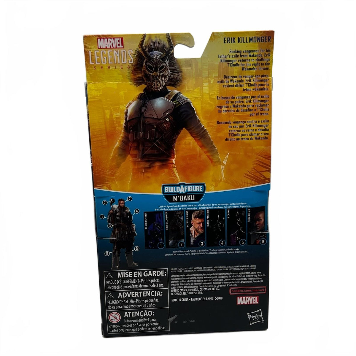 Marvel Legends Killmonger (M’Baku BAF) 6”  Action Figure