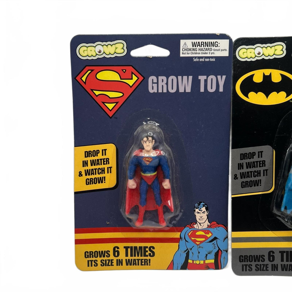 Growz DC Grow Toy Batman and Superman