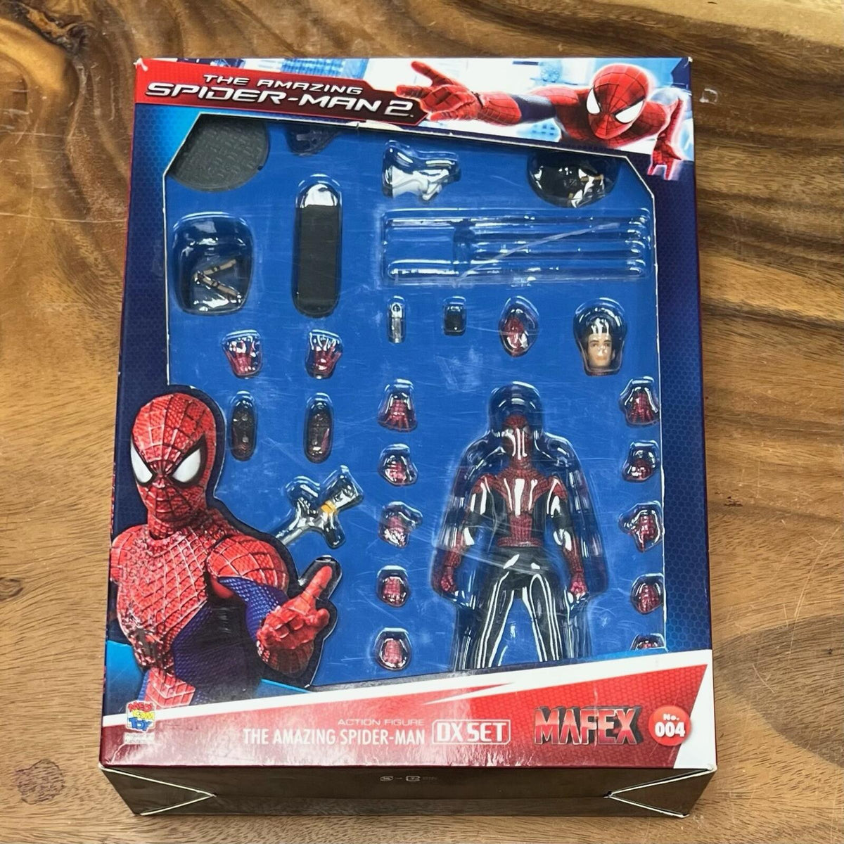 MEDICOM TOY MAFEX NO.004 THE AMAZING SPIDER-MAN 2 DX Set Original