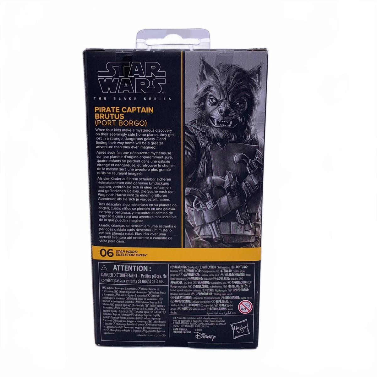 Star Wars Skeleton Crew PIRATE CAPTAIN BRUTUS Port Borgo 6" Figure Black Series