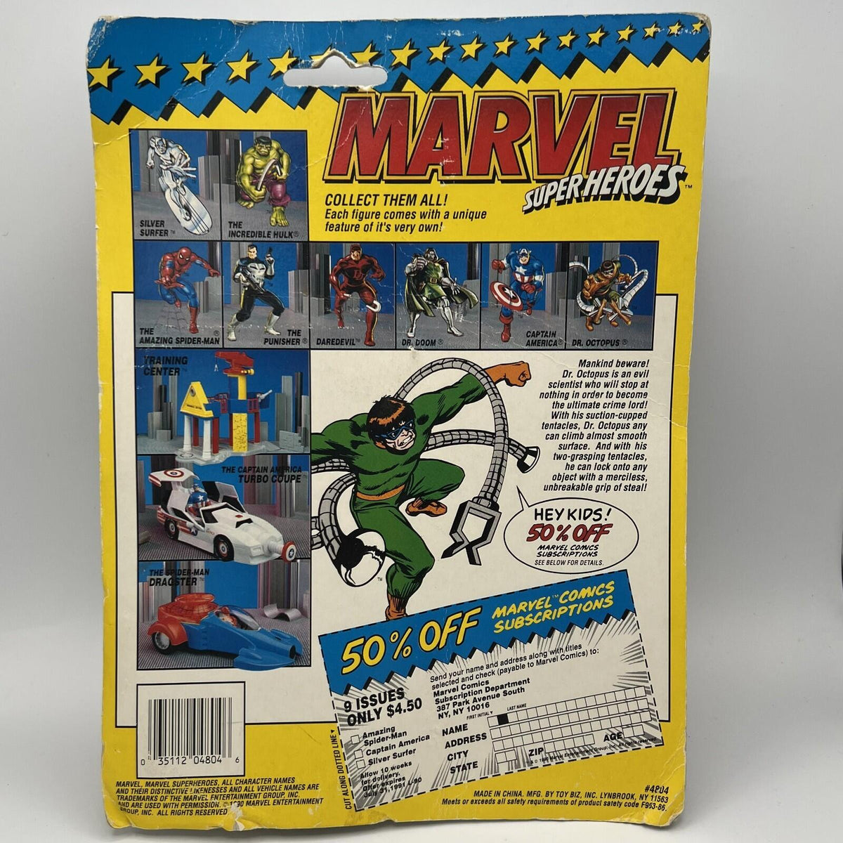 ToyBiz Marvel Super Heroes Doctor Octopus #4804 Action Figure 1990