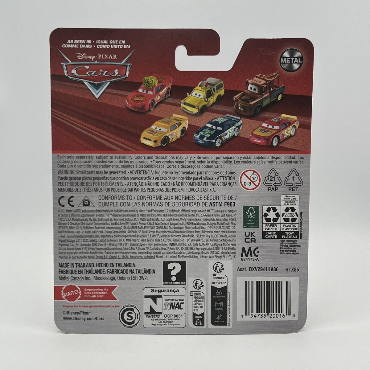 Mattel Disney Pixar Cars Cactus Lightning McQueen Diecast Car