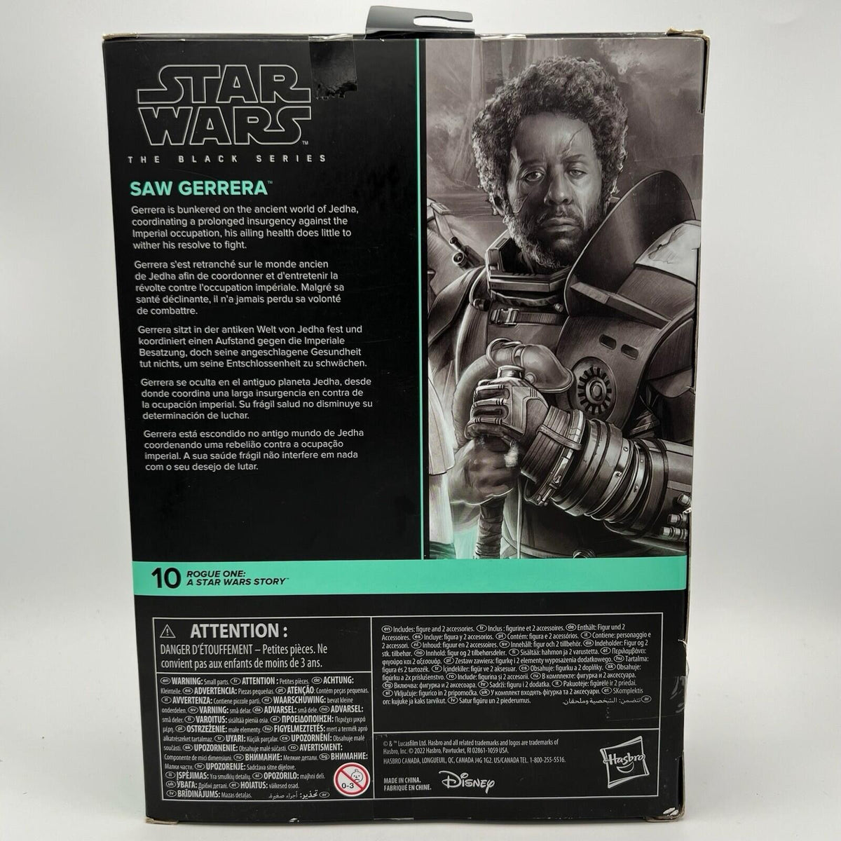 Star Wars Black Series Saw Gerrera 6" Action Figure Rogue One Hasbro in Box