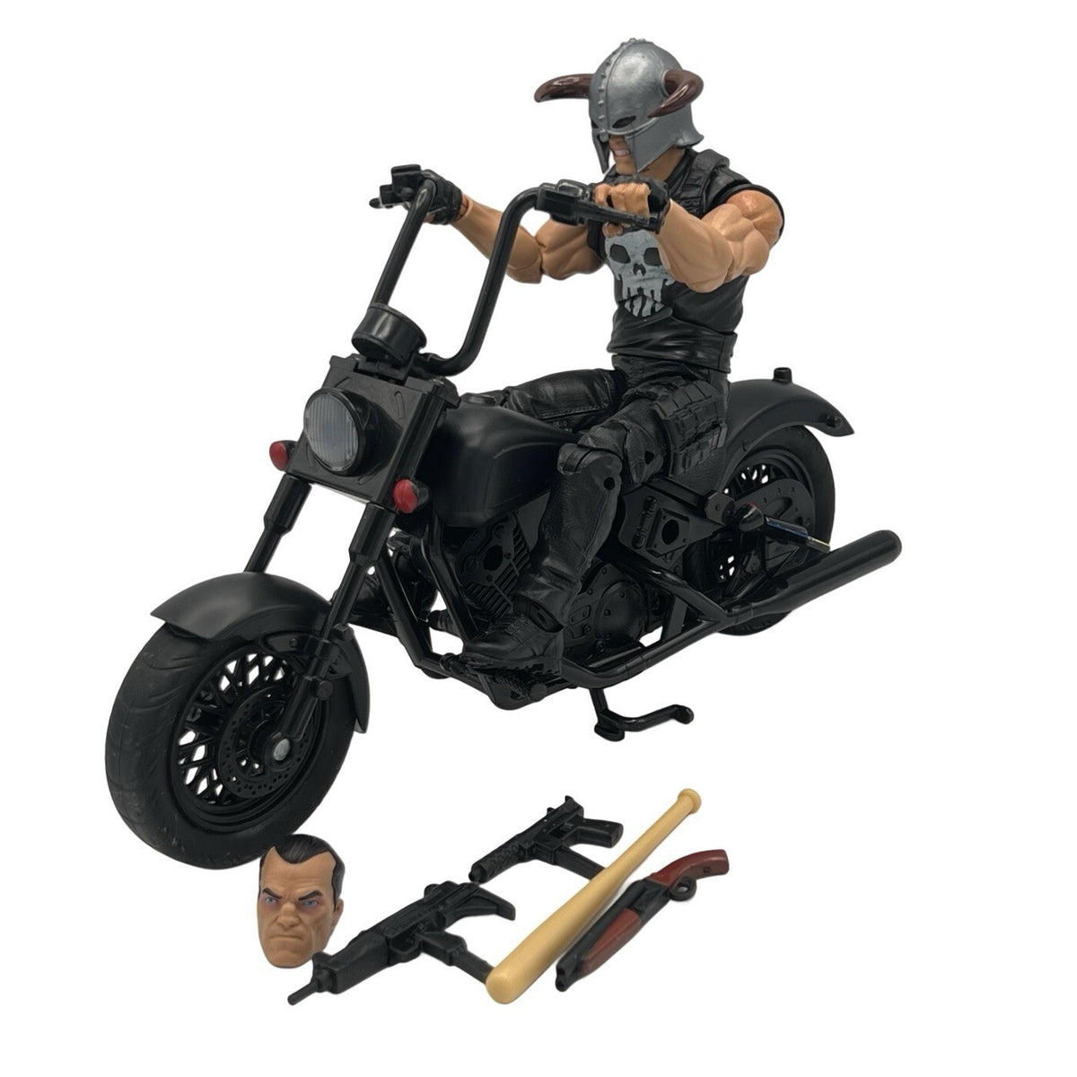 Hasbro Marvel Legends Punisher Action Figure with Motorcycle Deluxe Loose