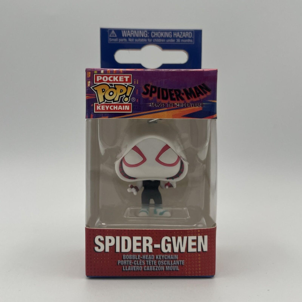 Spider-Gwen Funko Pop Pocket Keychain 2023 Across The Spider-Verse