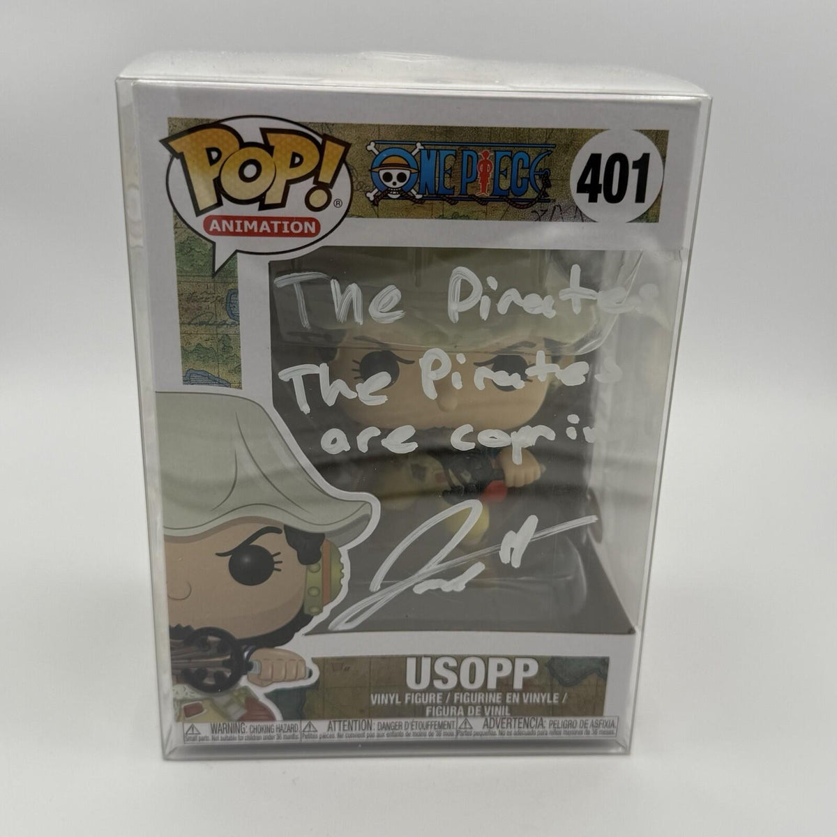 Funko Pop! Vinyl: One Piece Usopp #401 signed by Jacob Gibson - JSA COA