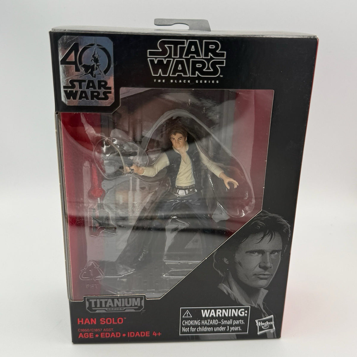 Star Wars The Black Series 40th Anniversary Titanium Series Han Solo  Hasbro New