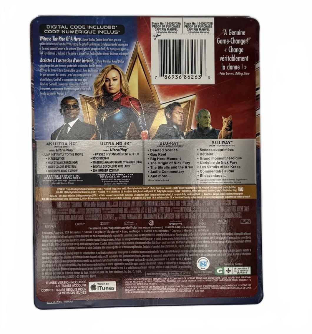 Captain Marvel - 4K / Blu-ray 2019 Steelbook - Best Buy Exclusive