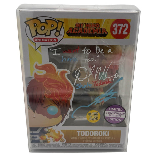 Funko Pop! Todoroki MHA 372 JVA & EVA Signed JSA Certified & SWAU Certified