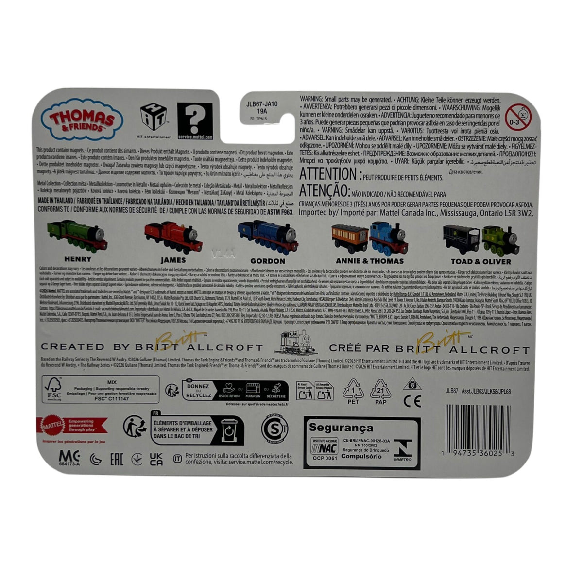 Thomas & Friends Metal Collection Thomas & Annie Diecast 2026