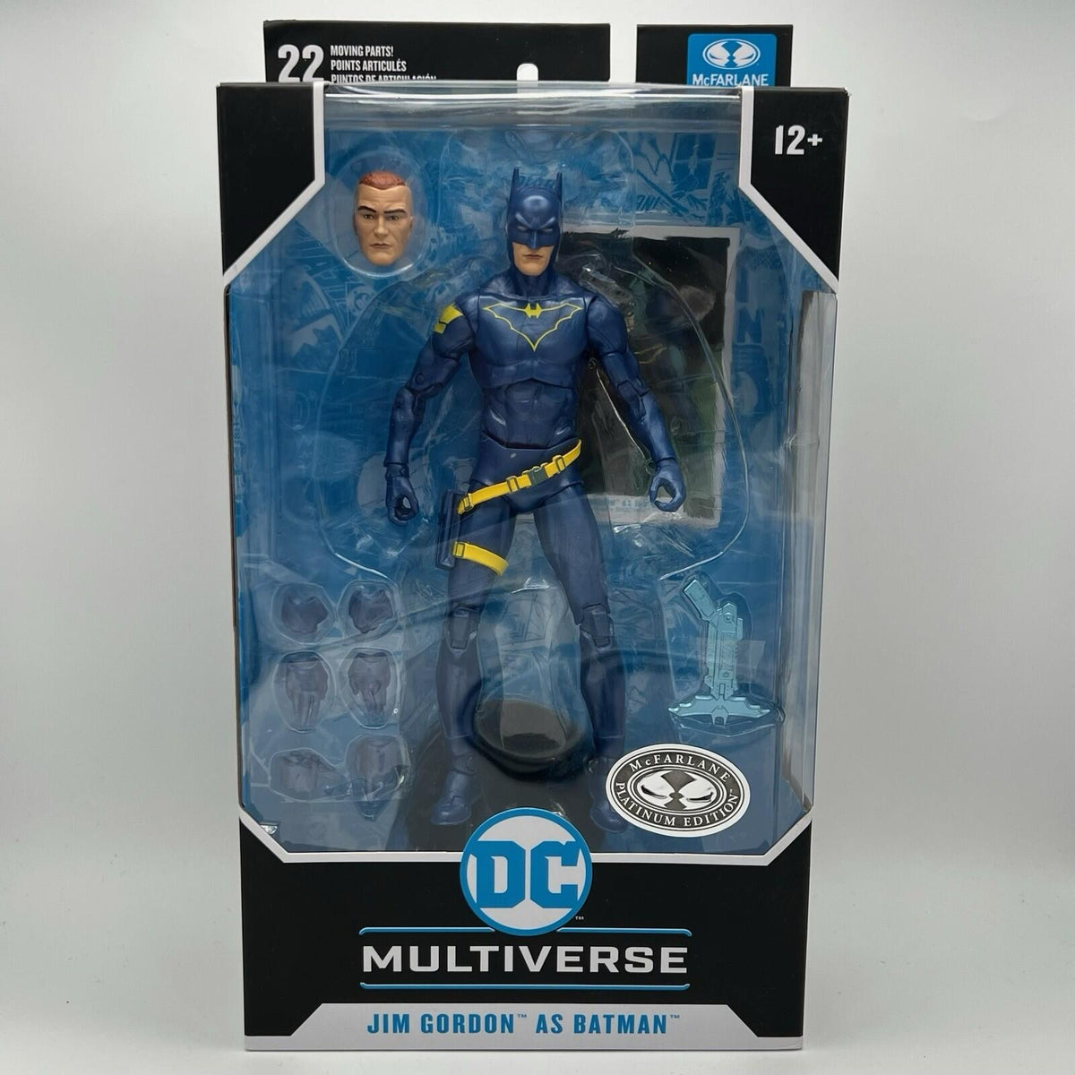 McFarlane Toys DC Multiverse Jim Gordon As Batman 7” Action Figure Platinum