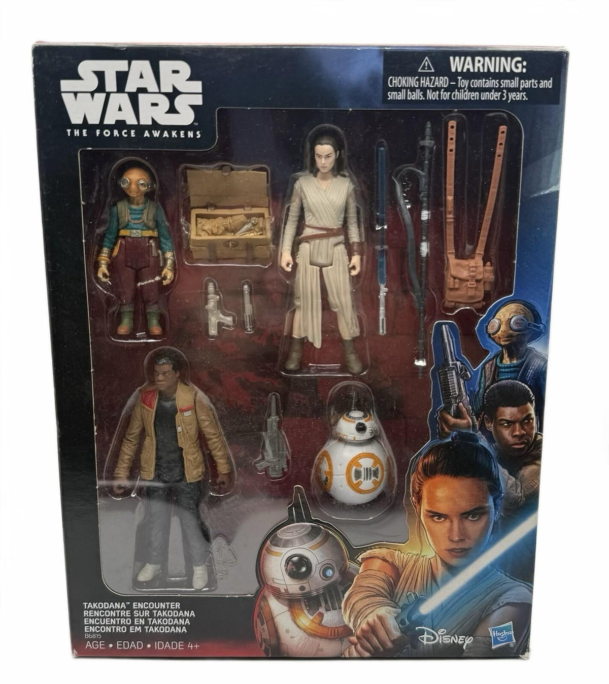 Star Wars The Force Awakens Takodana Encounter 3.75" Action Figure Set BB-8 New