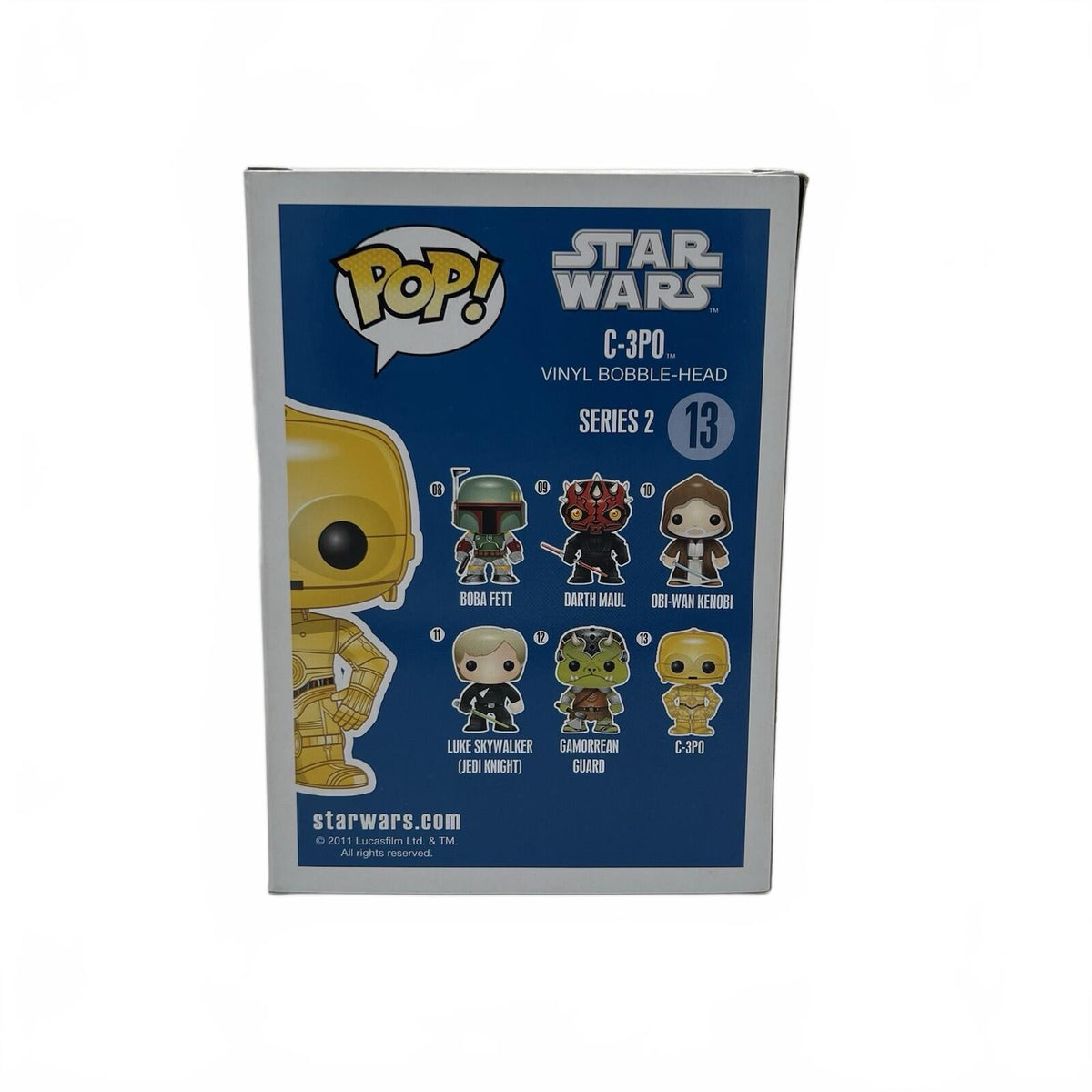 Funko Pop! Star Wars C-3P0 #13 Blue box Large Font 1st Release