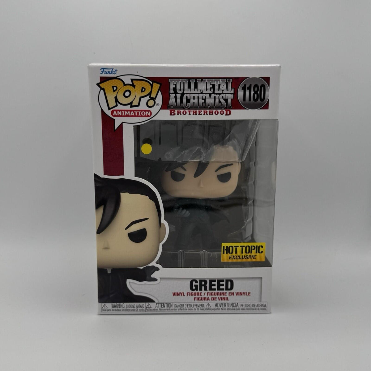 Funko Pop! Greed Fullmetal Alchemist Brotherhood Hot Topic FMA IN STOCK Pop 1180