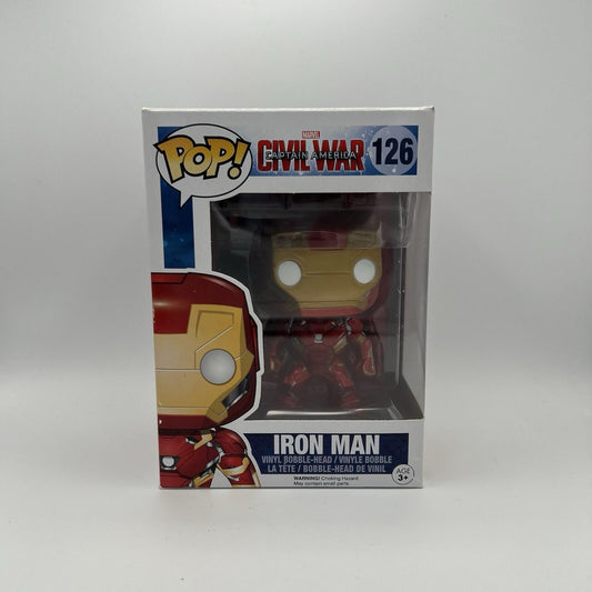 Iron Man Civil War Marvel Funko Pop #126 Vinyl