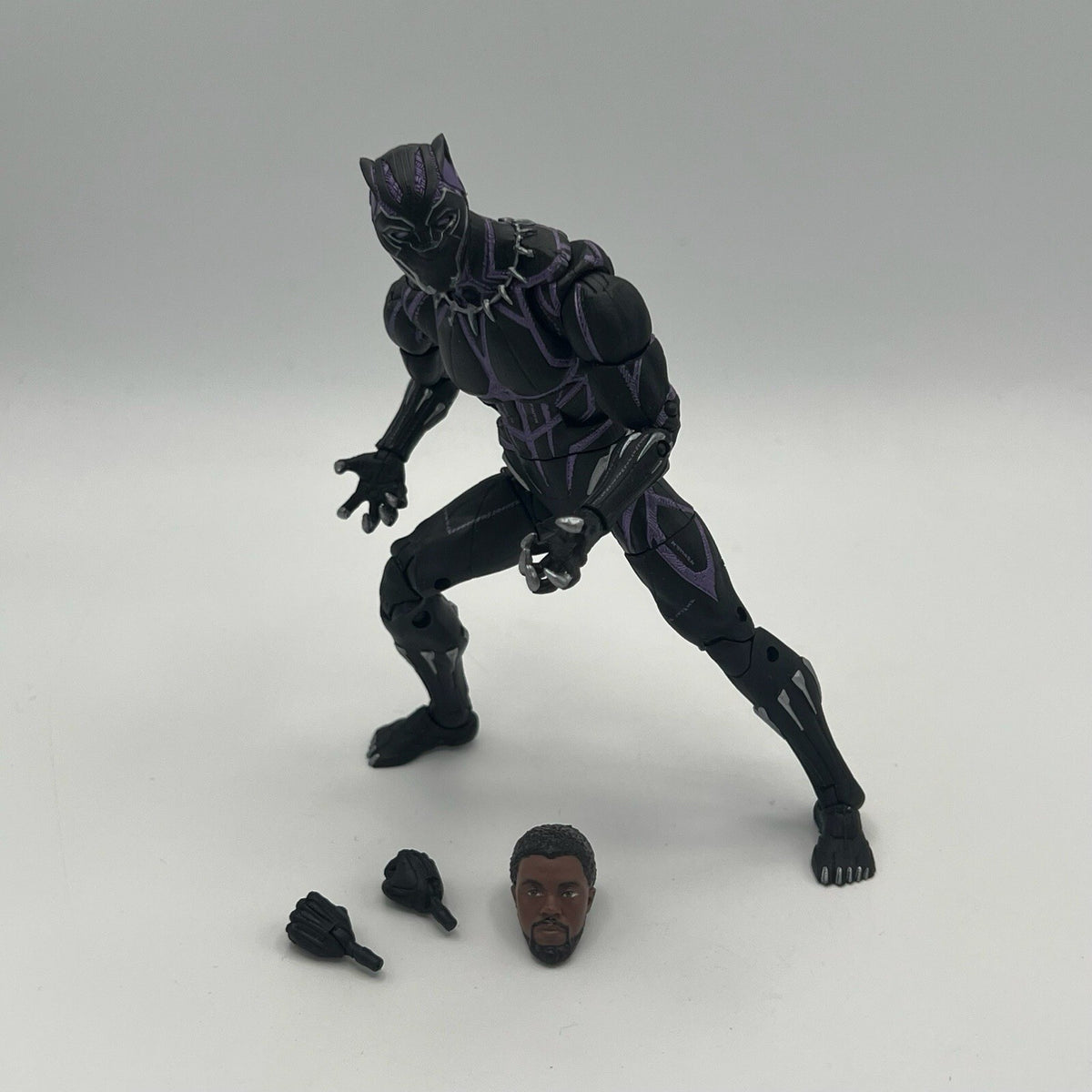 Marvel Legends Black Panther 6" Figure Vibranium Suit M'baku BAF Wave Complete