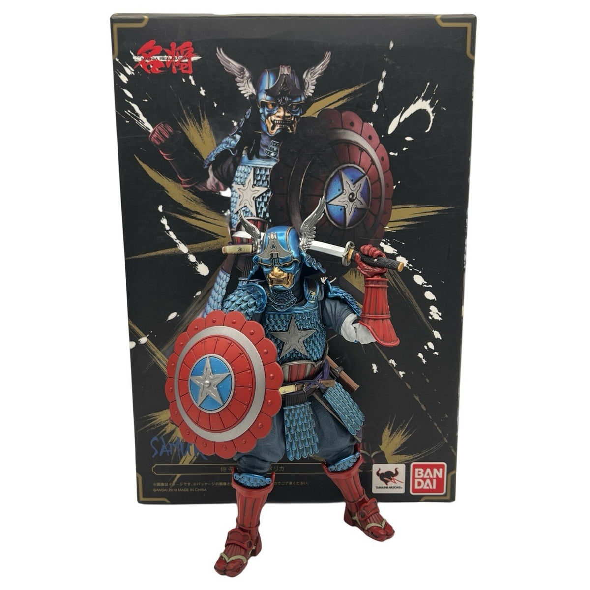 Bandai Tamashii Nations Manga Realization Samurai Captain America Action Figure