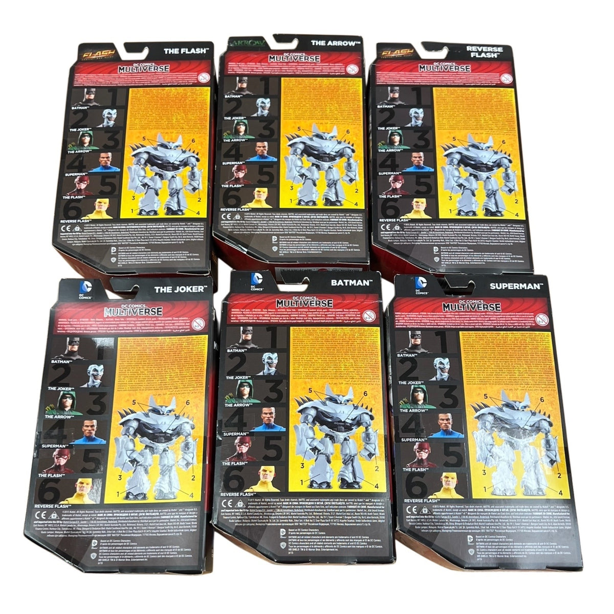 DC Multiverse Justice Buster Lot 6” Action Figures